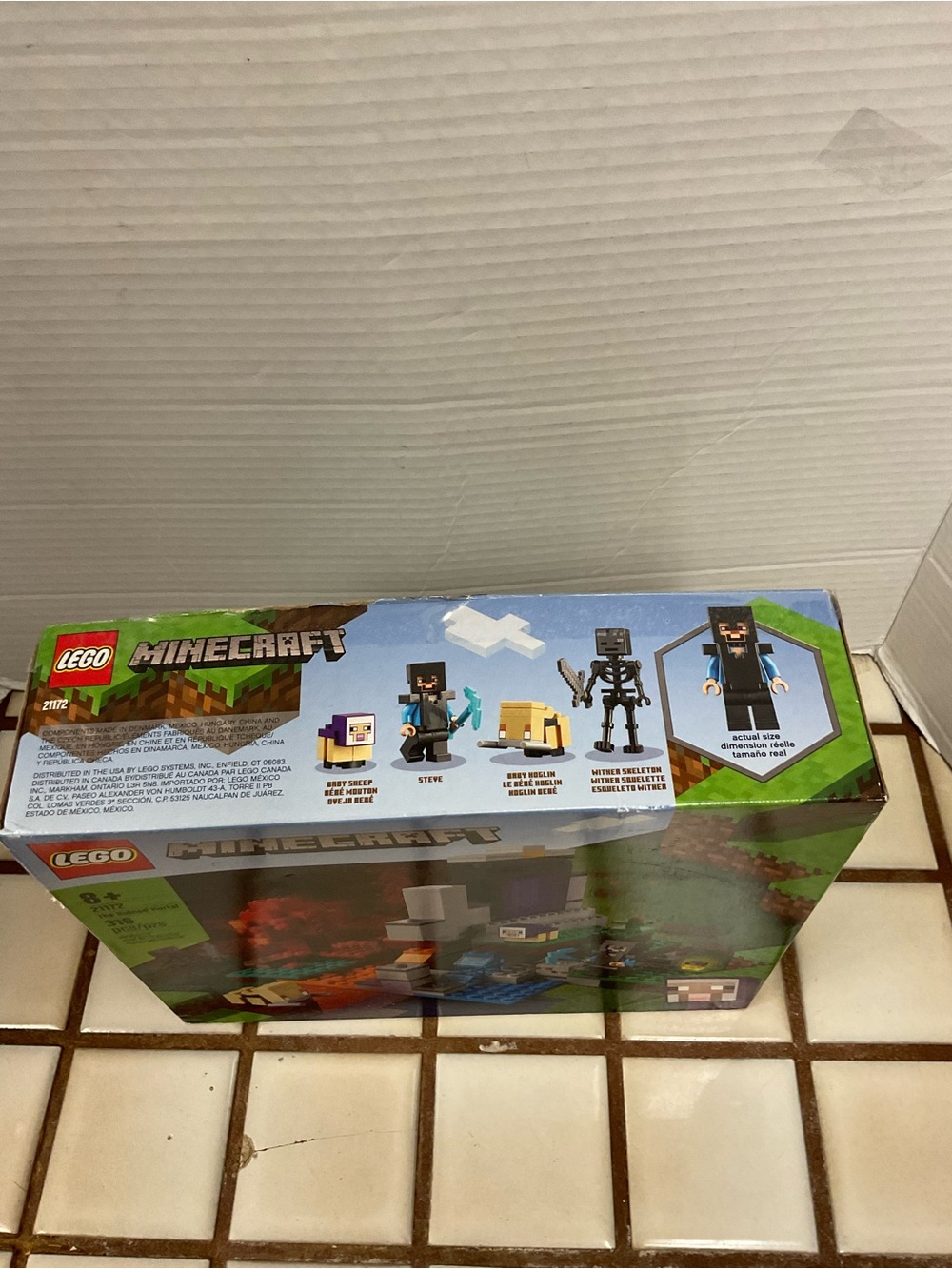 LEGO Minecraft Ruined Portal Playset - Green, Blue, Purple, Red - Picture 2 of 6